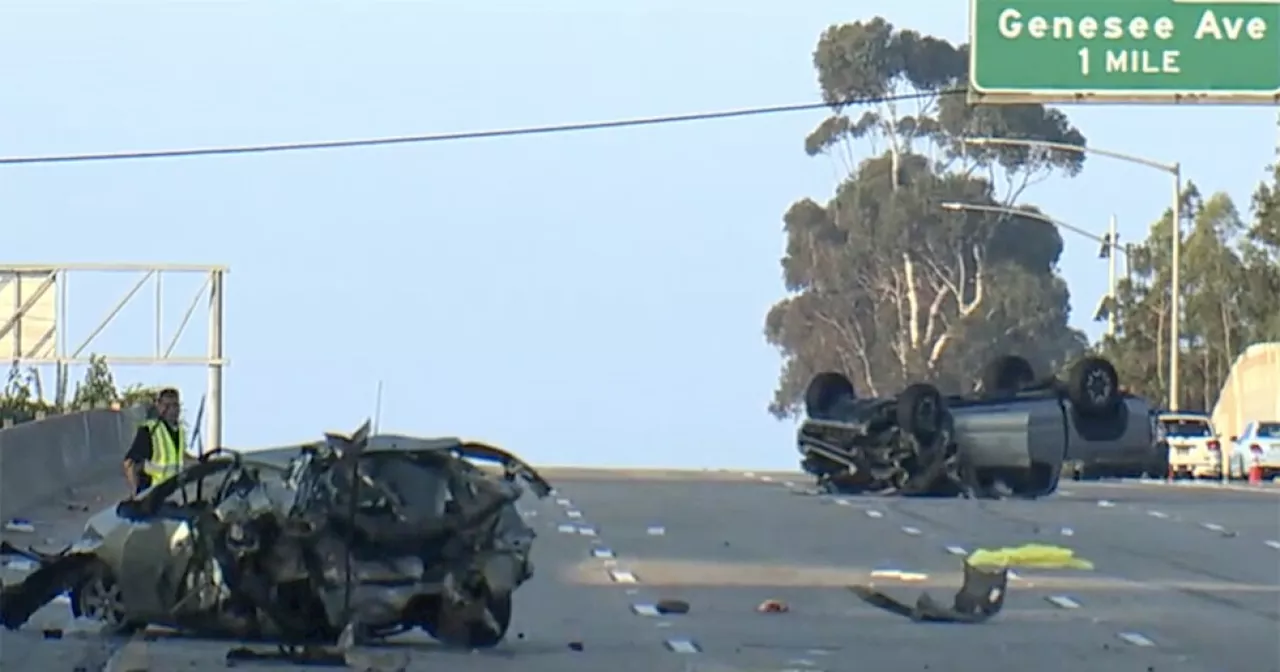 4 people ejected and killed, 2 arrested in crash on SR-163 in Kearny Mesa