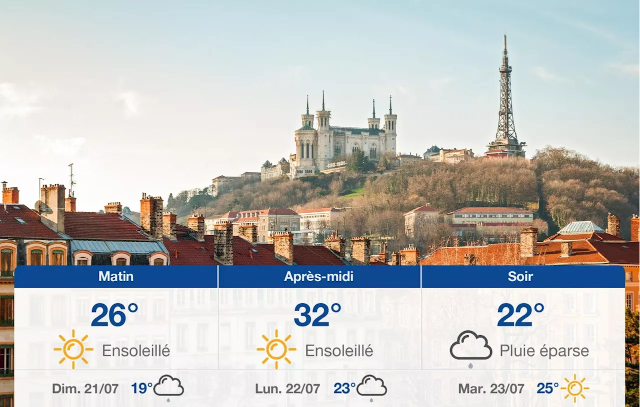 Météo Lyon: prévisions du samedi 20 juillet 2024