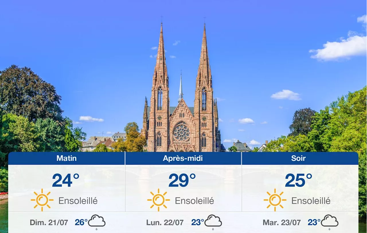 Météo Strasbourg: prévisions du samedi 20 juillet 2024