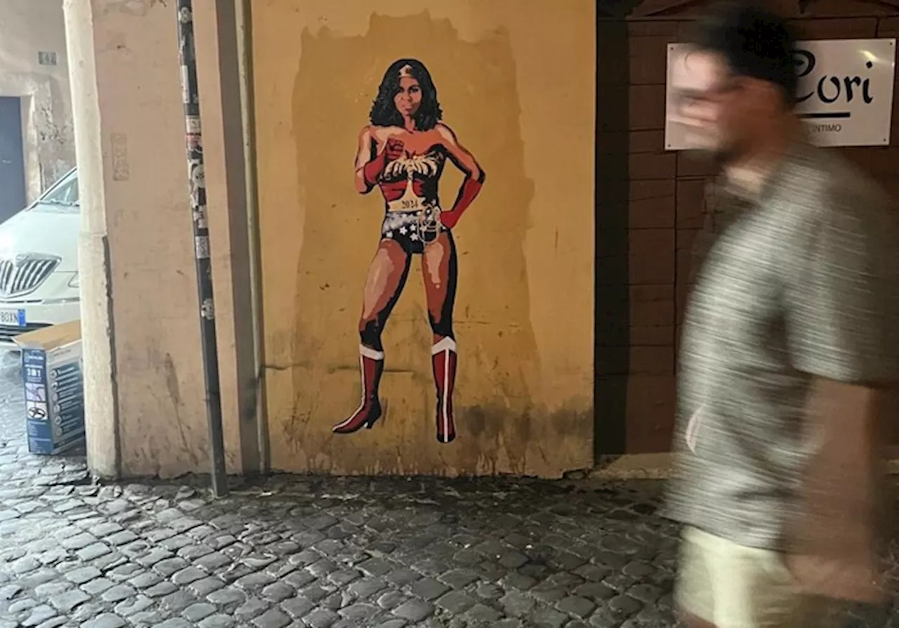 'Michelle for President', en las calles de Roma