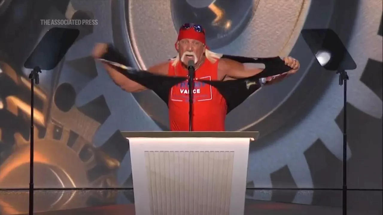 Hulk Hogan energizes crowd at RNC calling Donald Trump 'A real American Hero'