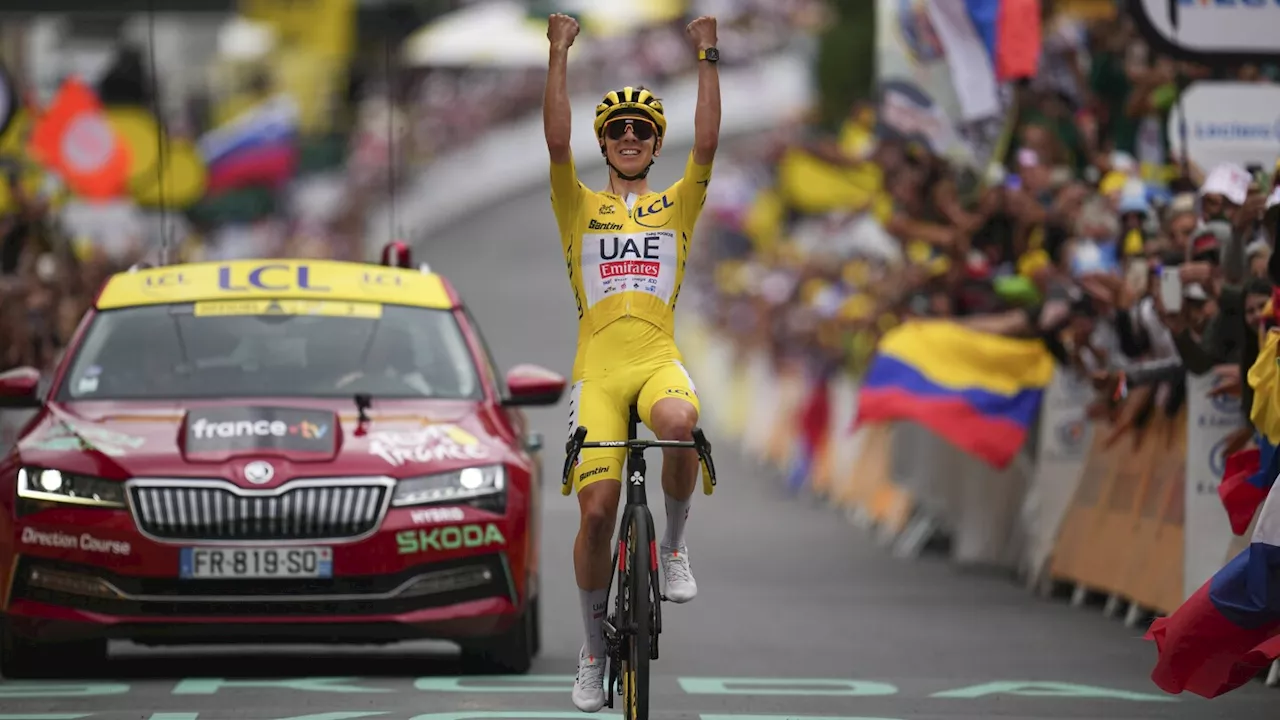 Pogacar moves closer to a 3rd Tour de France title after dominant win in the mountains