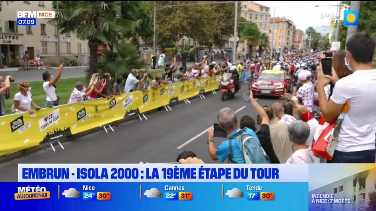 Embrun-Isola 2000: le Tour de France arrive dans les Alpes-Maritimes avec sa 19e étape