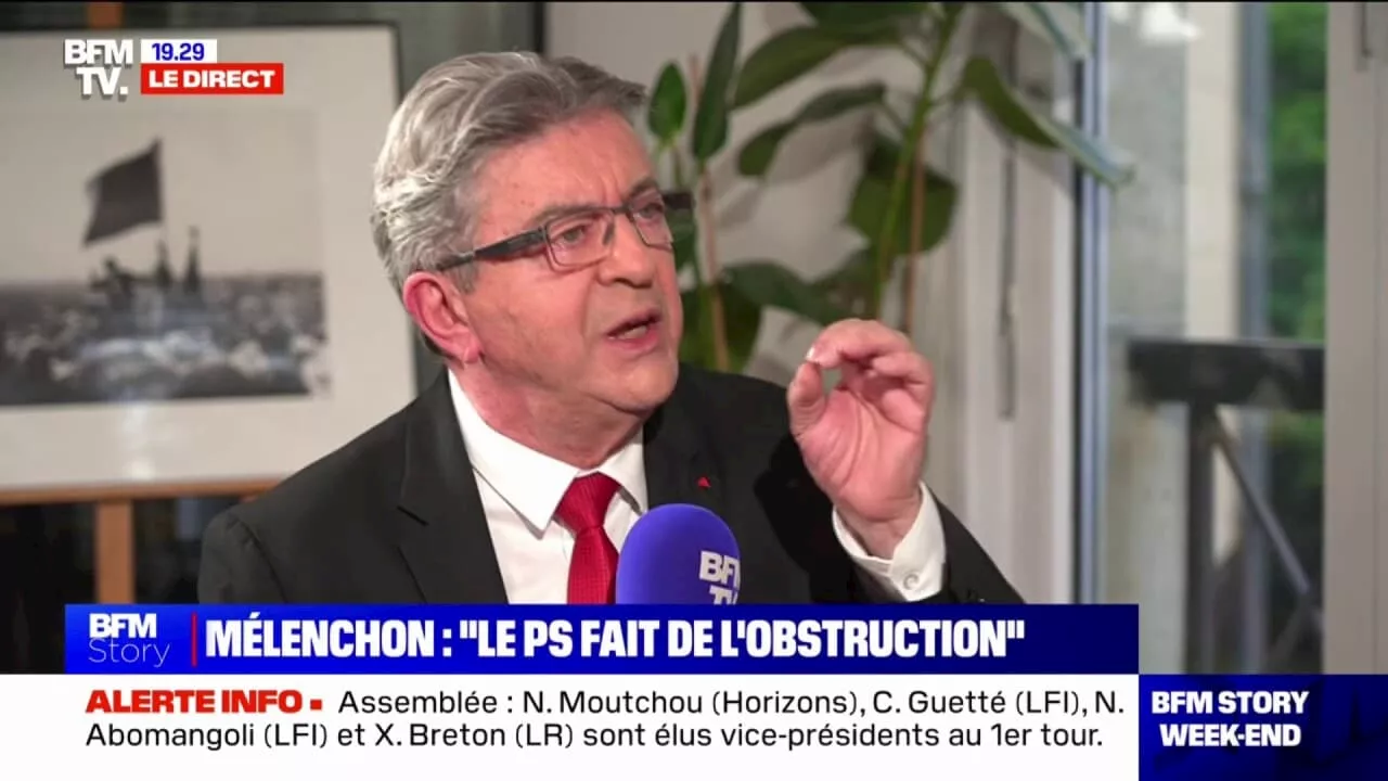 Jean-Luc Mélenchon: 'Nous avons vu tous nos candidats (LFI) au poste de Premier ministre rejetés'