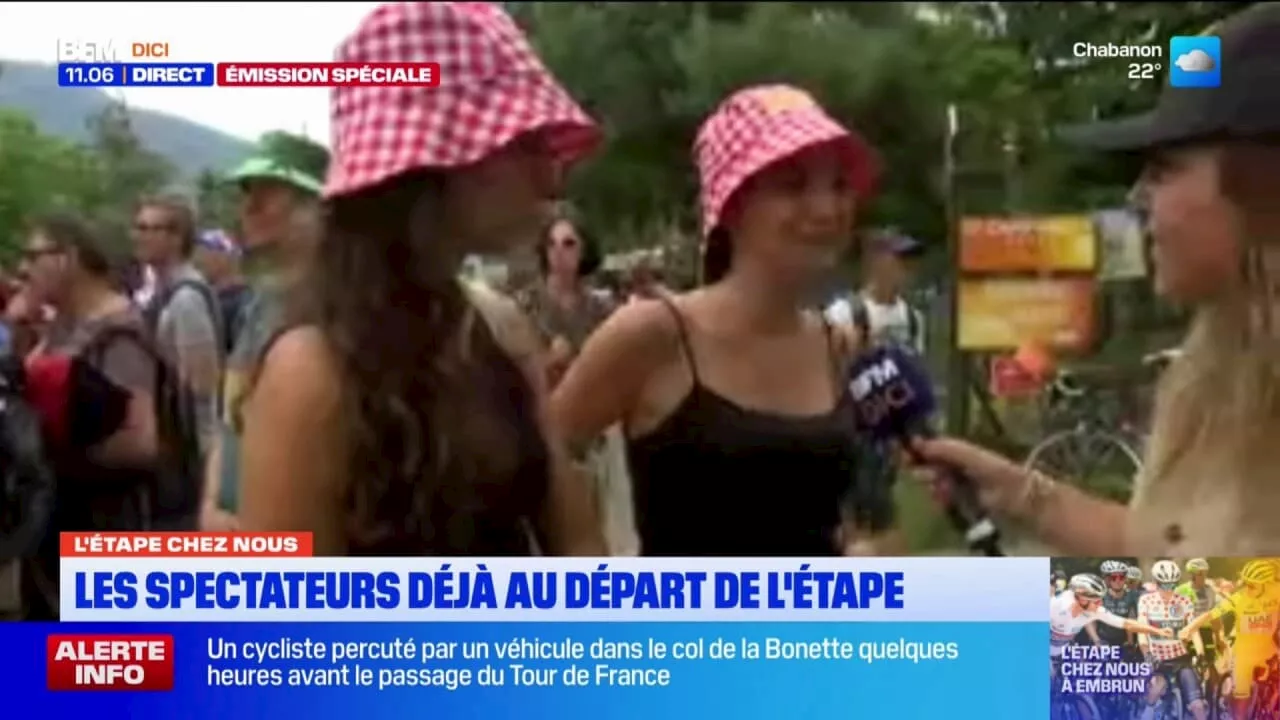 Tour de France: 19e étape à Embrun, les spectateurs déjà au départ