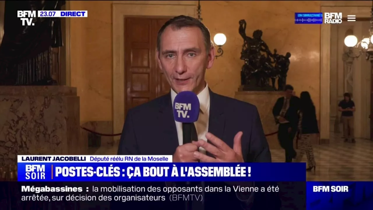 'Un bras d'honneur à la démocratie': Laurent Jacobelli (RN) réagit à l'absence de vice-président du Rassemblement national à l'Assemblée