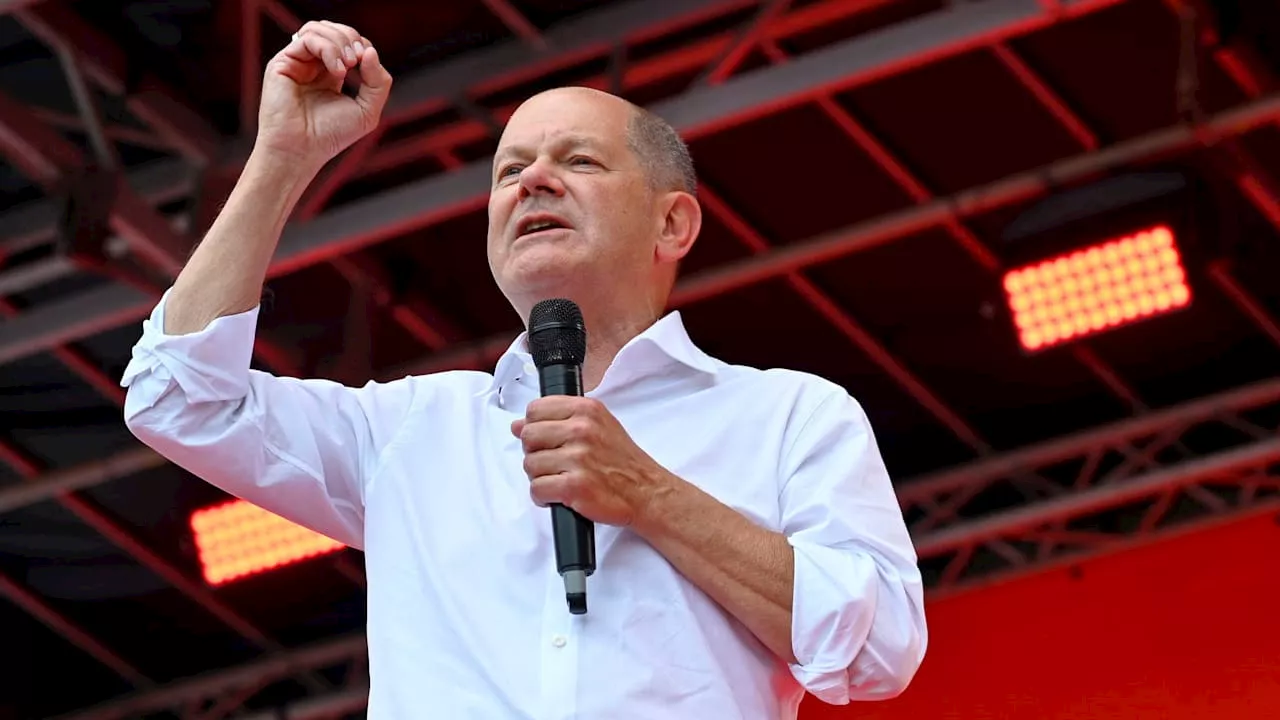 Scholz bei SPD-Wahlkampfauftakt in Sachsen