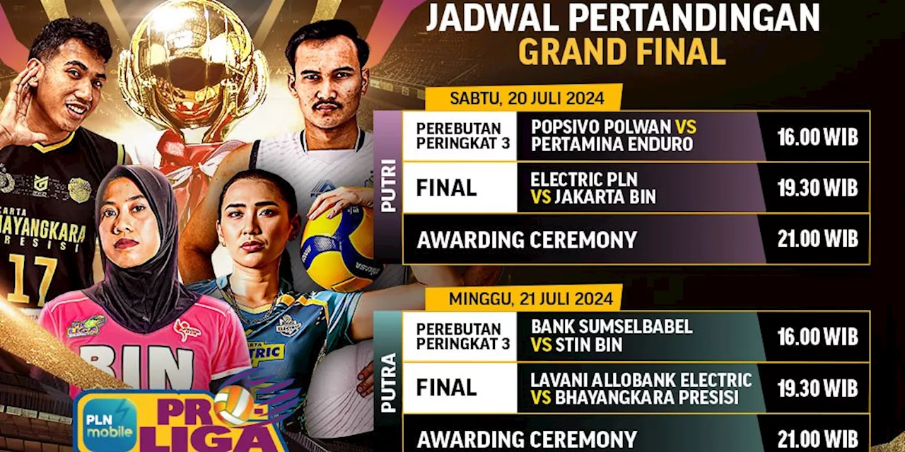 Link Live Streaming Final PLN Mobile Proliga 2024 di Vidio Akhir Pekan Ini