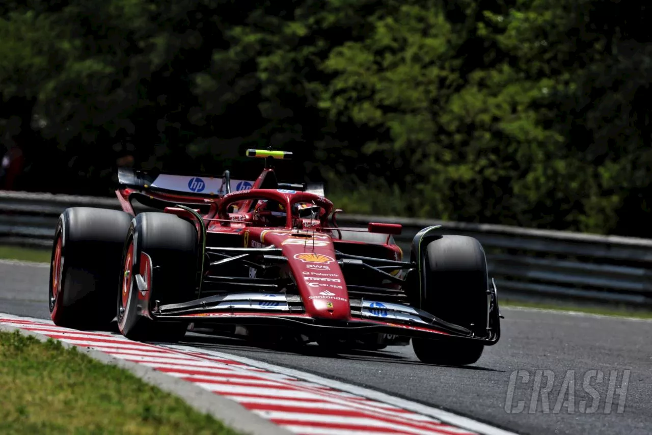 Carlos Sainz heads Max Verstappen in hot opening Hungarian GP practice