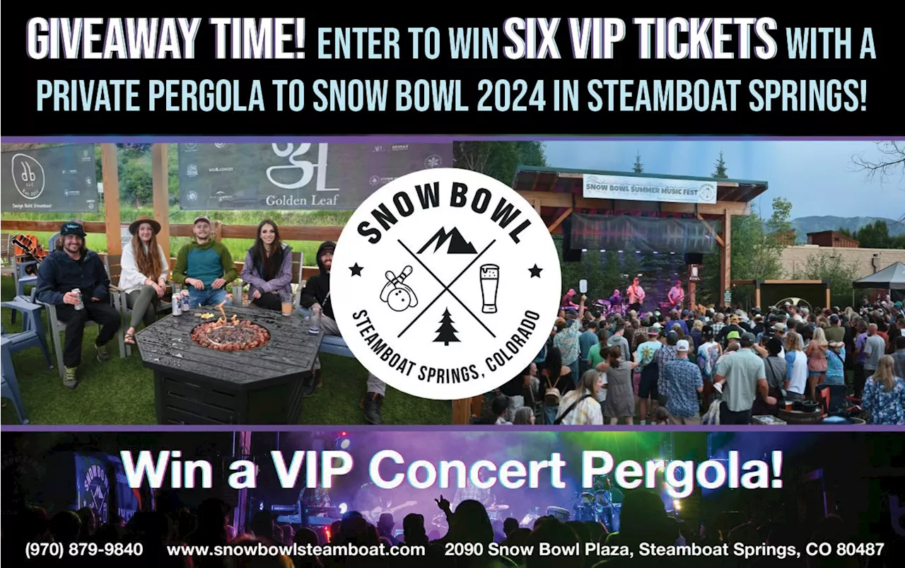 Enter to win six VIP tickets with a private pergola to Snow Bowl 2024 in Steamboat Springs!