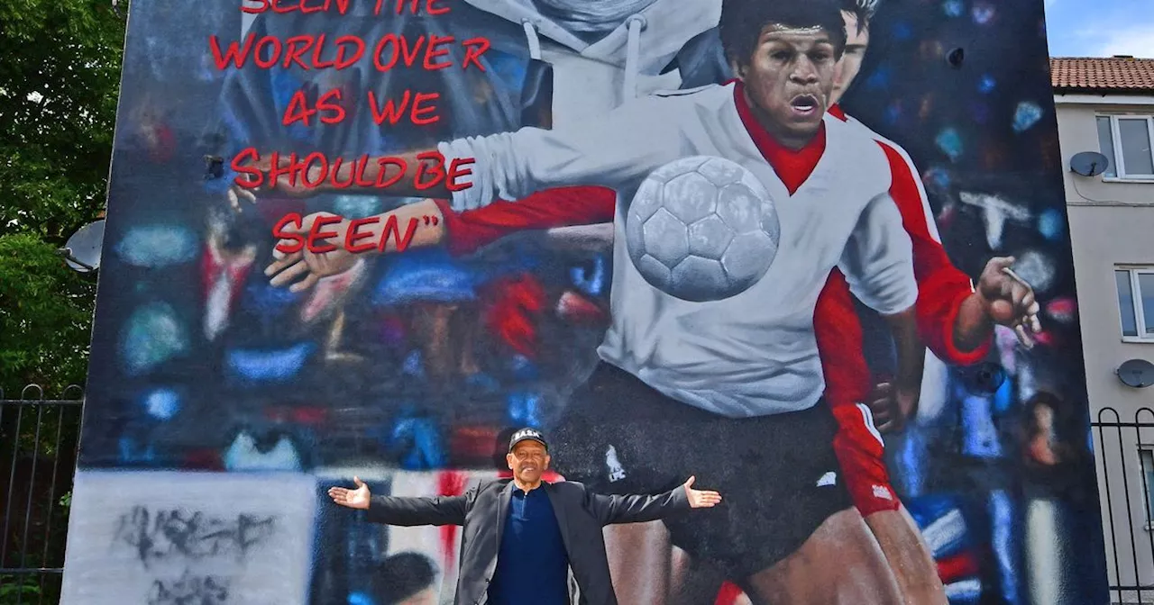 Mural celebrates Black footballer who made history at Liverpool