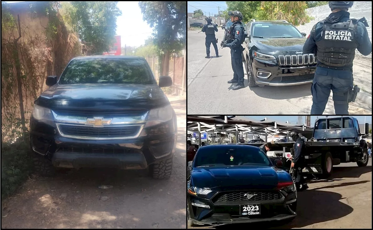 Recuperan en Sinaloa camioneta robada en Estados Unidos; suman 6 vehículos localizados