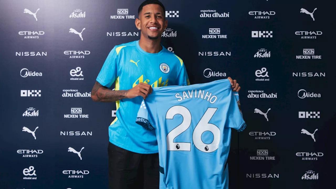 El Manchester City anuncia el fichaje del brasileño Savinho