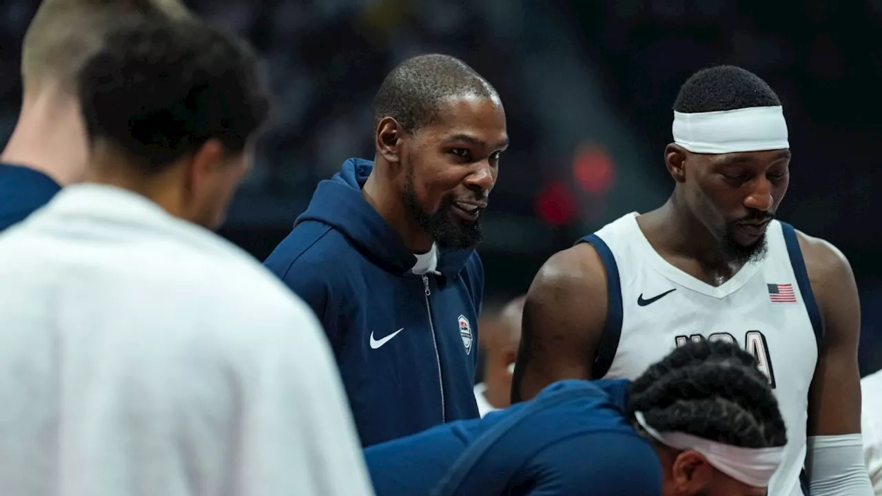 Kevin Durant practices with Team USA, questionable for South Sudan