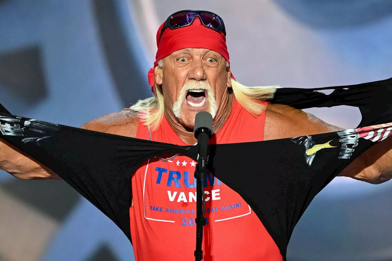 Hulk Hogan rips Hulk Hogan shirt to reveal Trump shirt, calls for Trumpamania at RNC