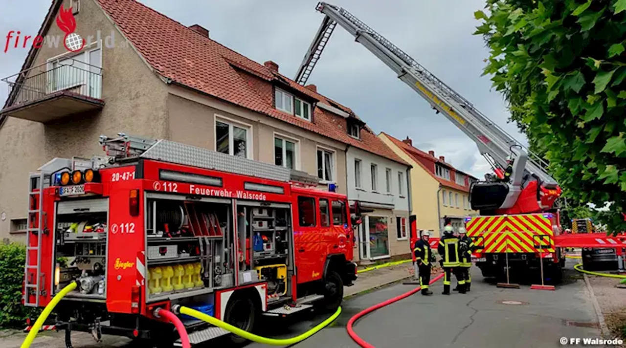 D: Wohnung bei Feuer in Walsrode zerstört – Brand greift auf Dachstuhl über