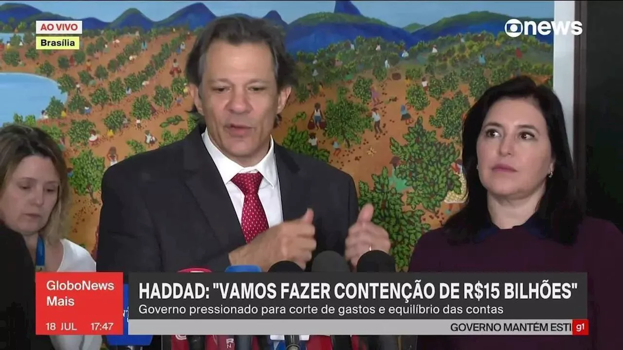 Haddad anuncia congelamento de R$ 15 bilhões no Orçamento deste ano para cumprir o arcabouço fiscal