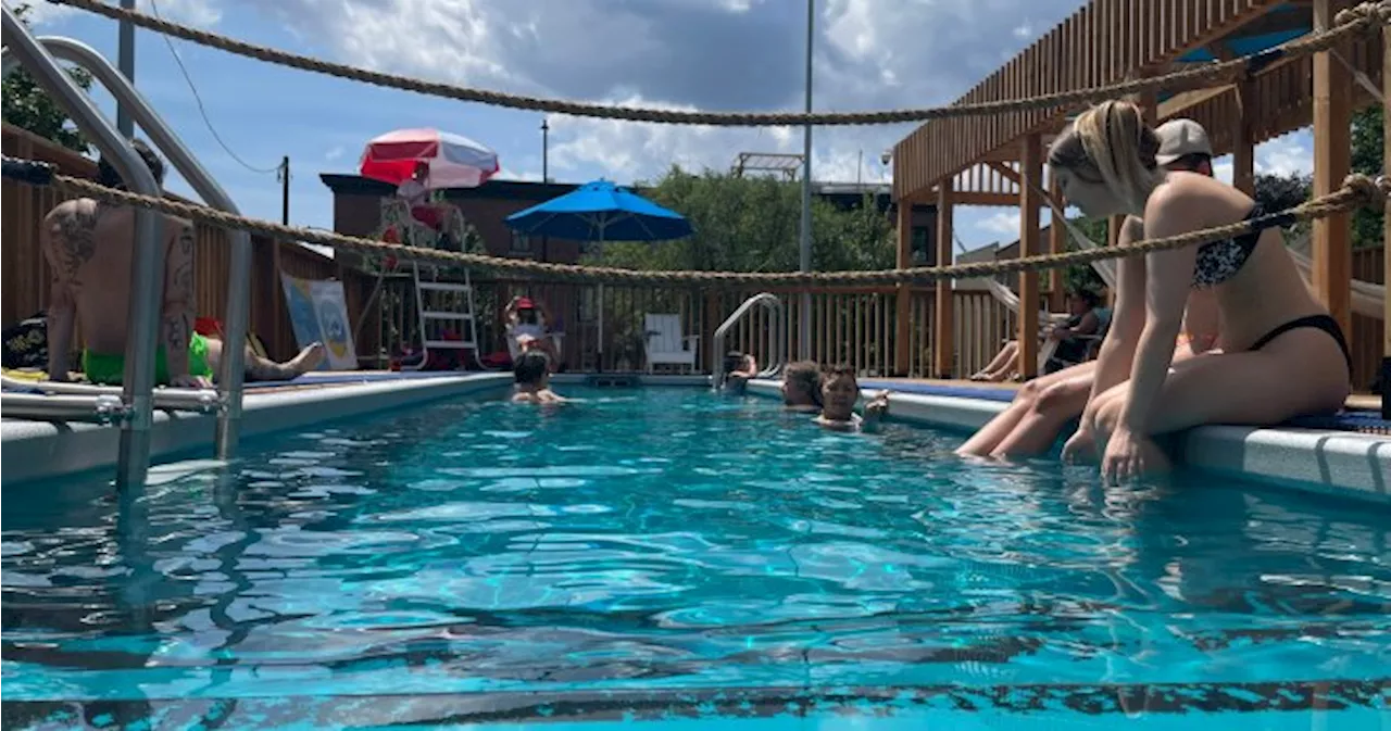 Downtown Montreal opens its first outdoor public pool