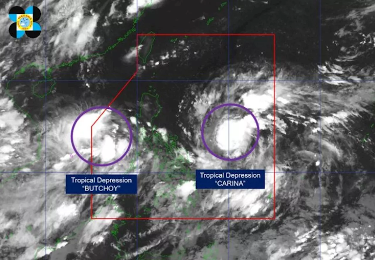 Philippines sandwiched between 2 tropical depressions in PAR