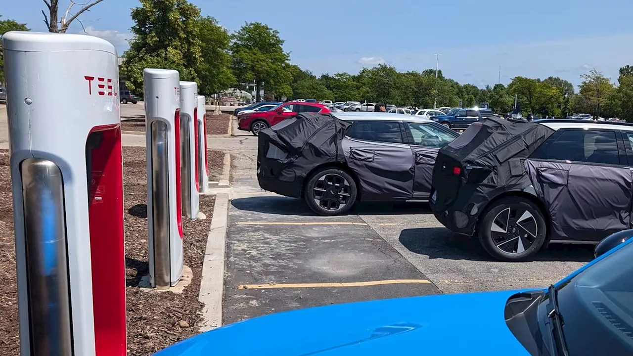 Hyundai Ioniq 5 And Kia EV6 Spotted Testing At Tesla Superchargers