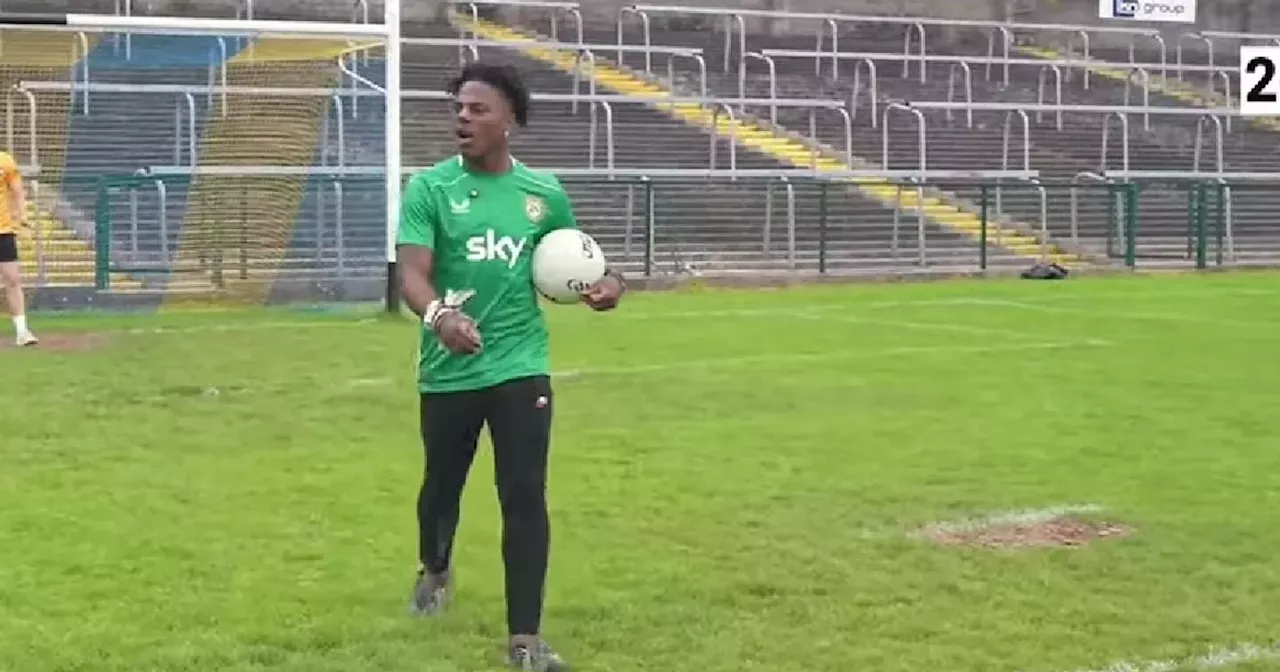 Popular streamer IShowSpeed tries his hand at GAA during visit to Ireland