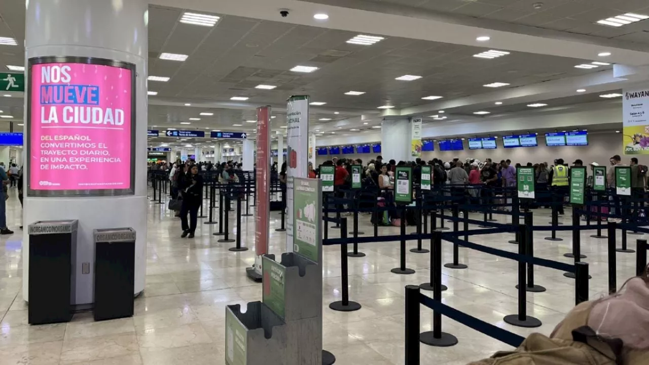 Cancelados 24 vuelos y 99 demorados en el Aeropuerto Internacional de Cancún