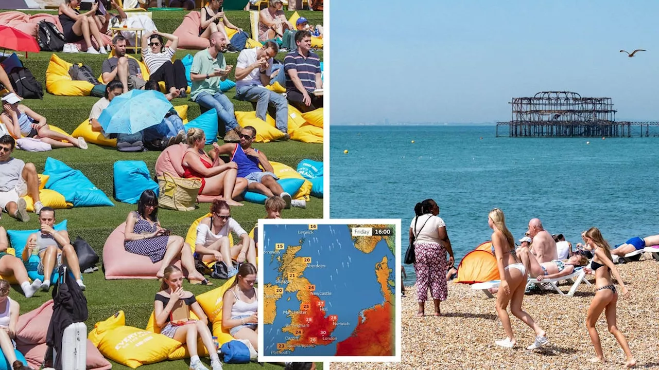 Hot hot hot! Temperatures soar to 31C today and 30C tomorrow after an uncomfortable tropical night tonight