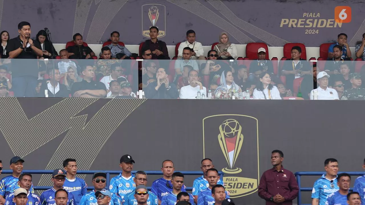 Piala Presiden 2024 Resmi Dibuka di Stadion Si Jalak Harupat, Presiden Jokowi Hadir dengan Ibu Negara