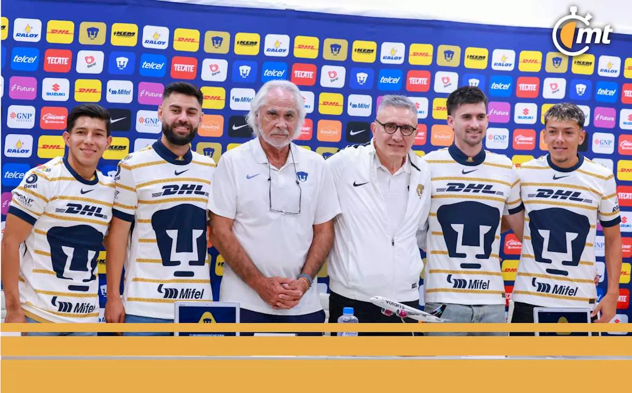 Pumas presentó a sus refuerzos para el Apertura 2024