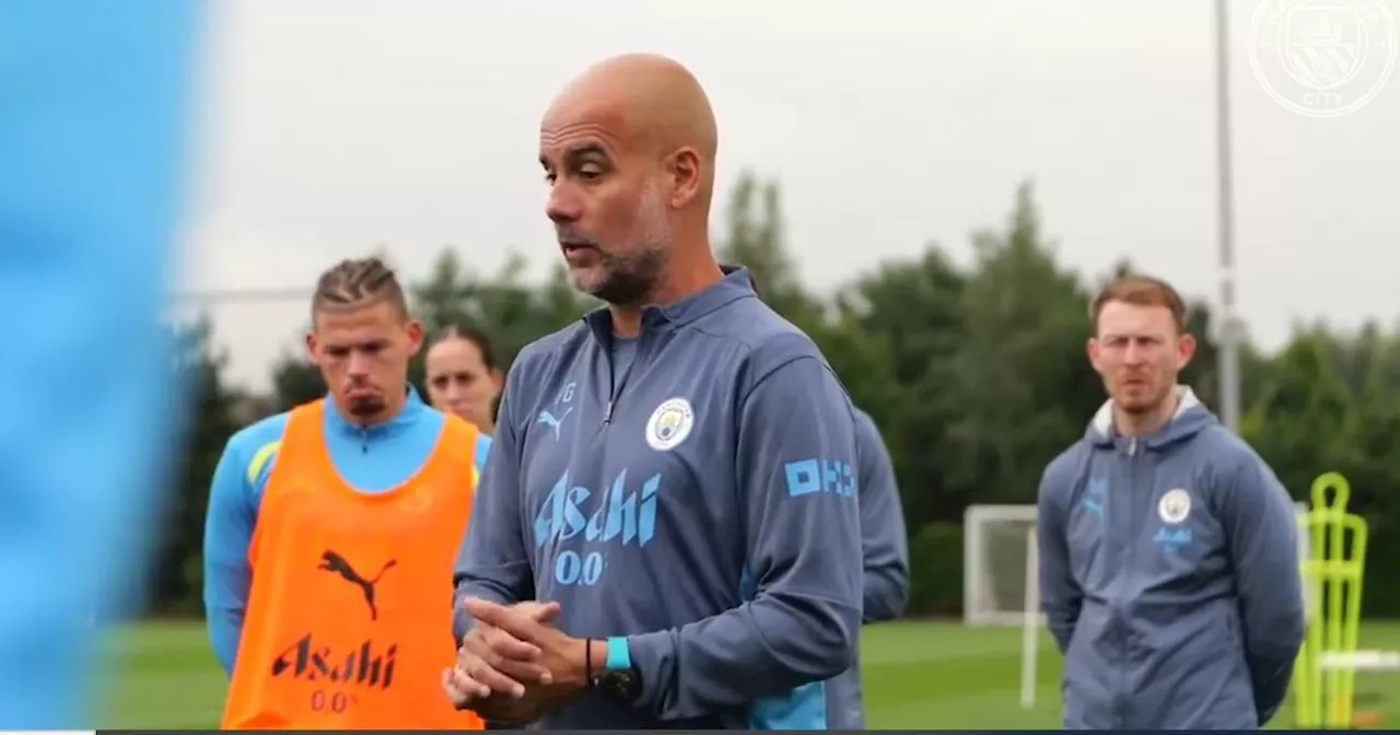 what Pep Guardiola told Man City players on training return