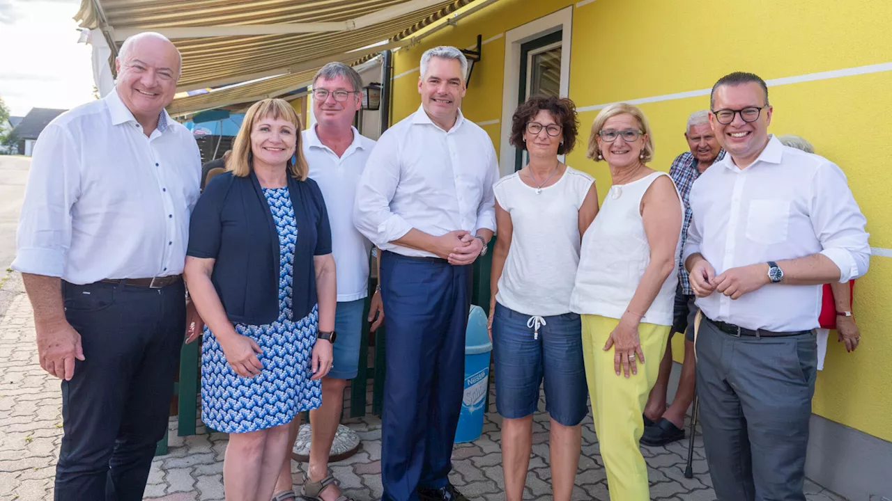 Hoher Besuch im Gasthaus Weber in Jetzles