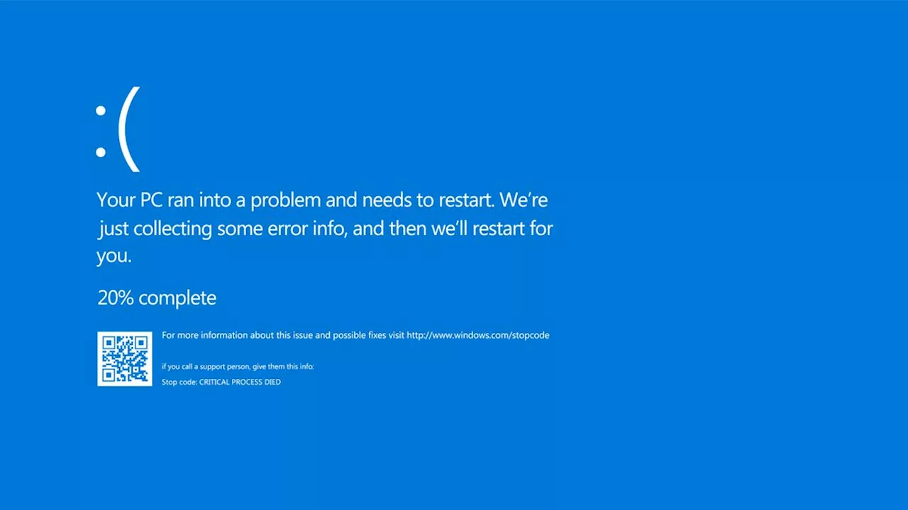 Infamous BSOD appears across Windows machines globally as suspected security bug grounds planes, hits health services