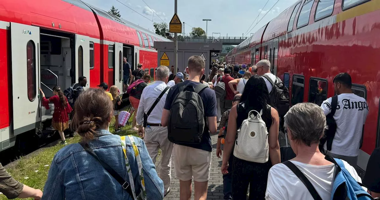 Defekte Oberleitung stört Zugverkehr in Hessen