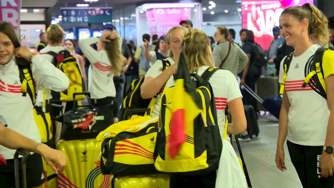 Le grand départ: les équipes Belges de hockey ont rejoint Paris pour les Jeux olympiques