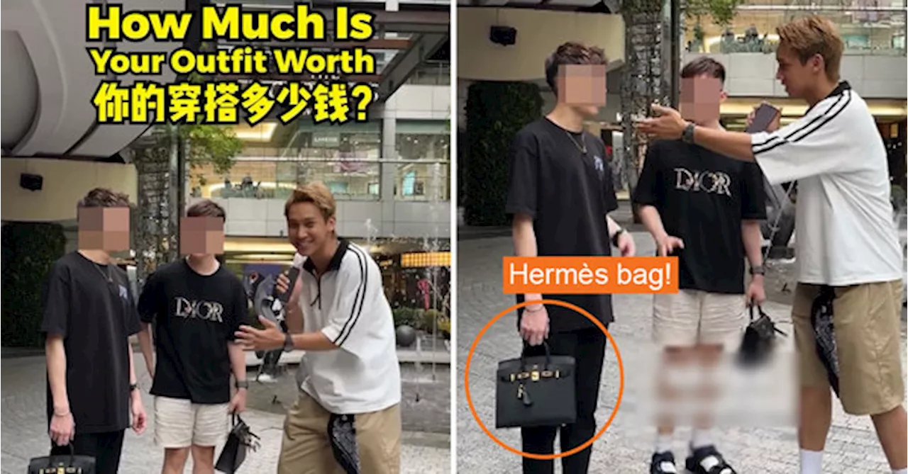 Malaysian Stuns Netizens With His RM900,000 Outfit In Fashion Street Interview