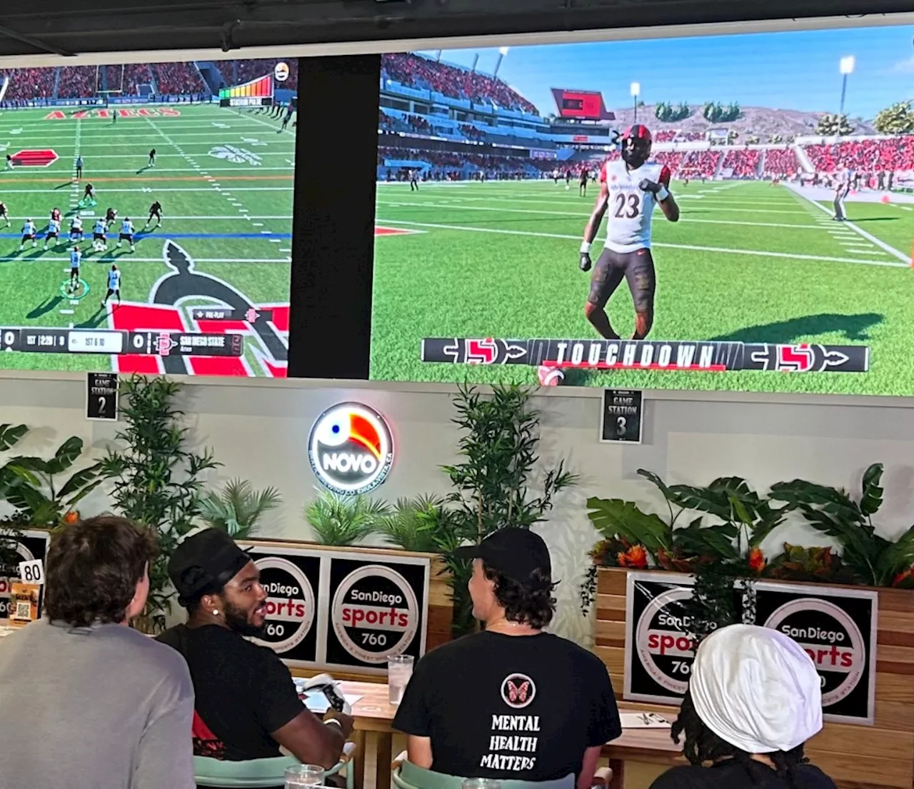 Aztecs players, coach, fans gather for boisterous launch of EA Sports College Football 25′