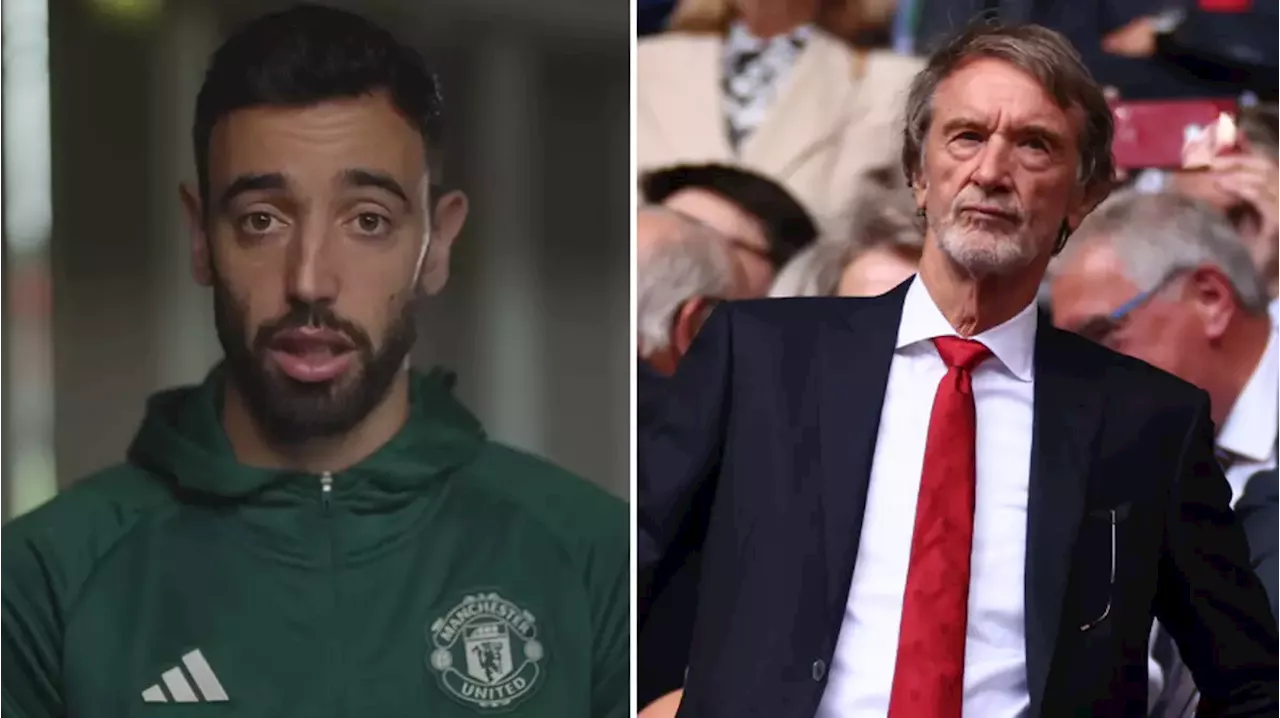 Bruno Fernandes shows his true colours with classy response to controversial Sir Jim Ratcliffe decision at Man Utd