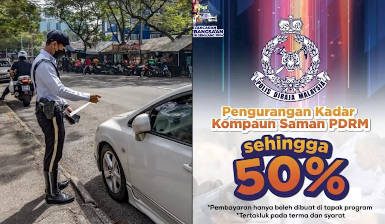 PDRM Tawar Diskaun Saman Sehingga 50% Di Pelancaran Bulan Kebangsaan