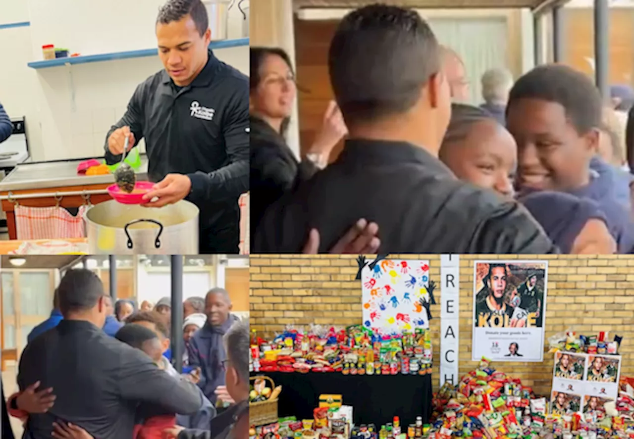 VIRAL VIDEO: Cheslin Kolbe swamped at Mandela Day food drive initiative