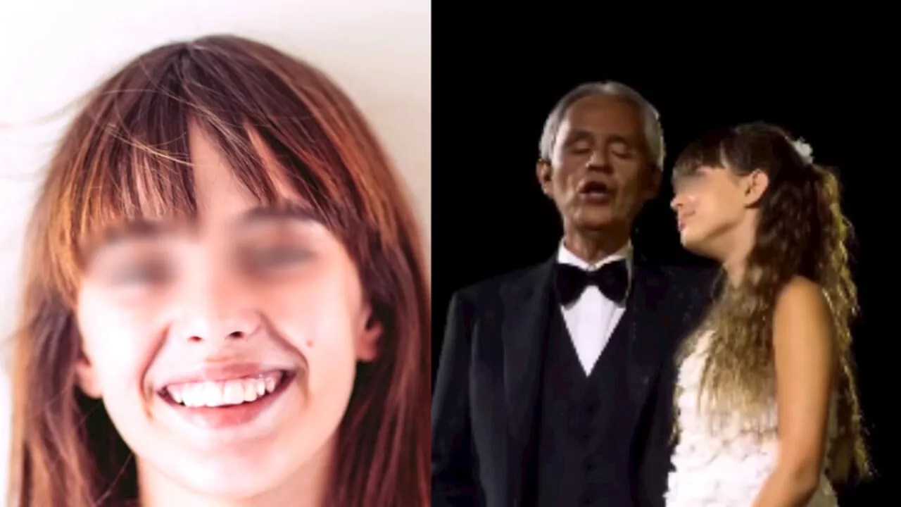 La figlia di Andrea Bocelli, 11 anni, ruba la scena al padre: il video alla festa