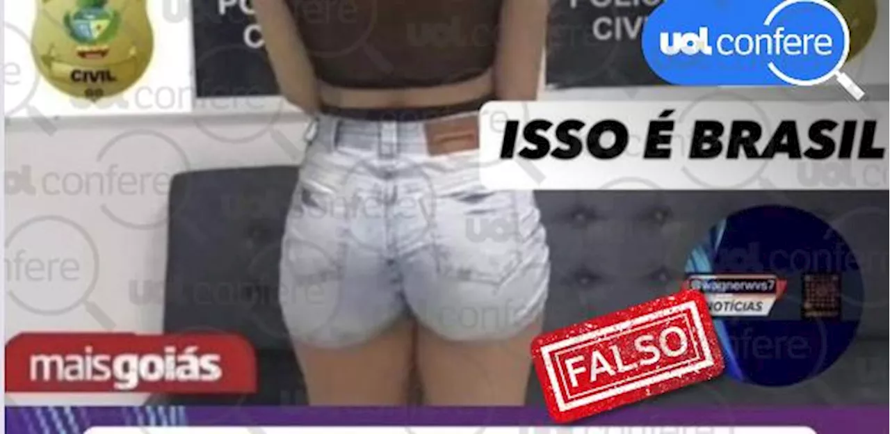 Mulher não foi presa por 'trocar sexo por voto'; foto é manipulada e antiga