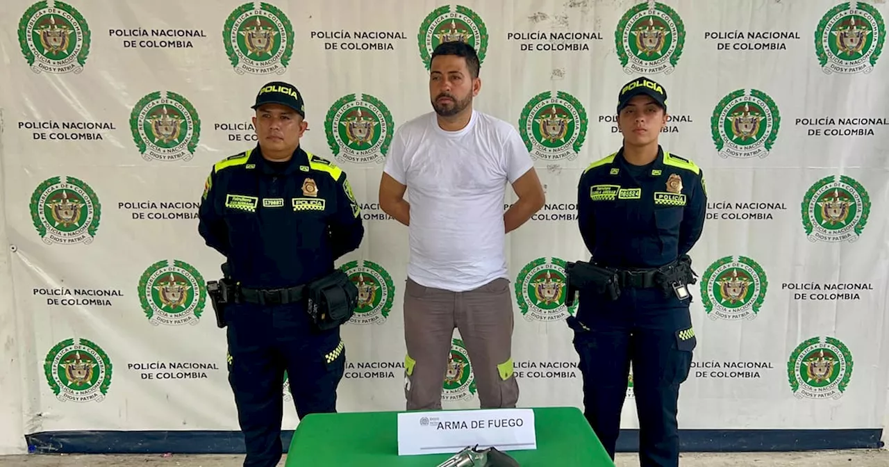 Hombre fue capturado con un revólver cuando discutía con su pareja en Barrancabermeja