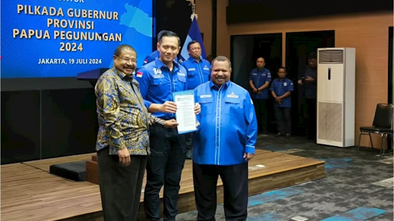 Partai Demokrat Resmi Usung John Tabo-Ones Pahabol di Pilgub Papua Pegunungan