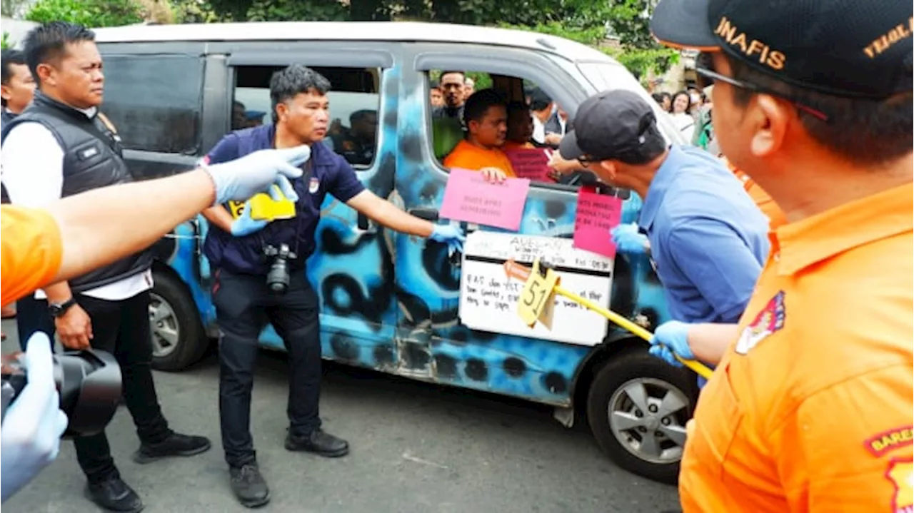 Rekonstruksi Kasus Pembakar Rumah Wartawan di Karo, 3 Tersangka Jalani 57 Adegan