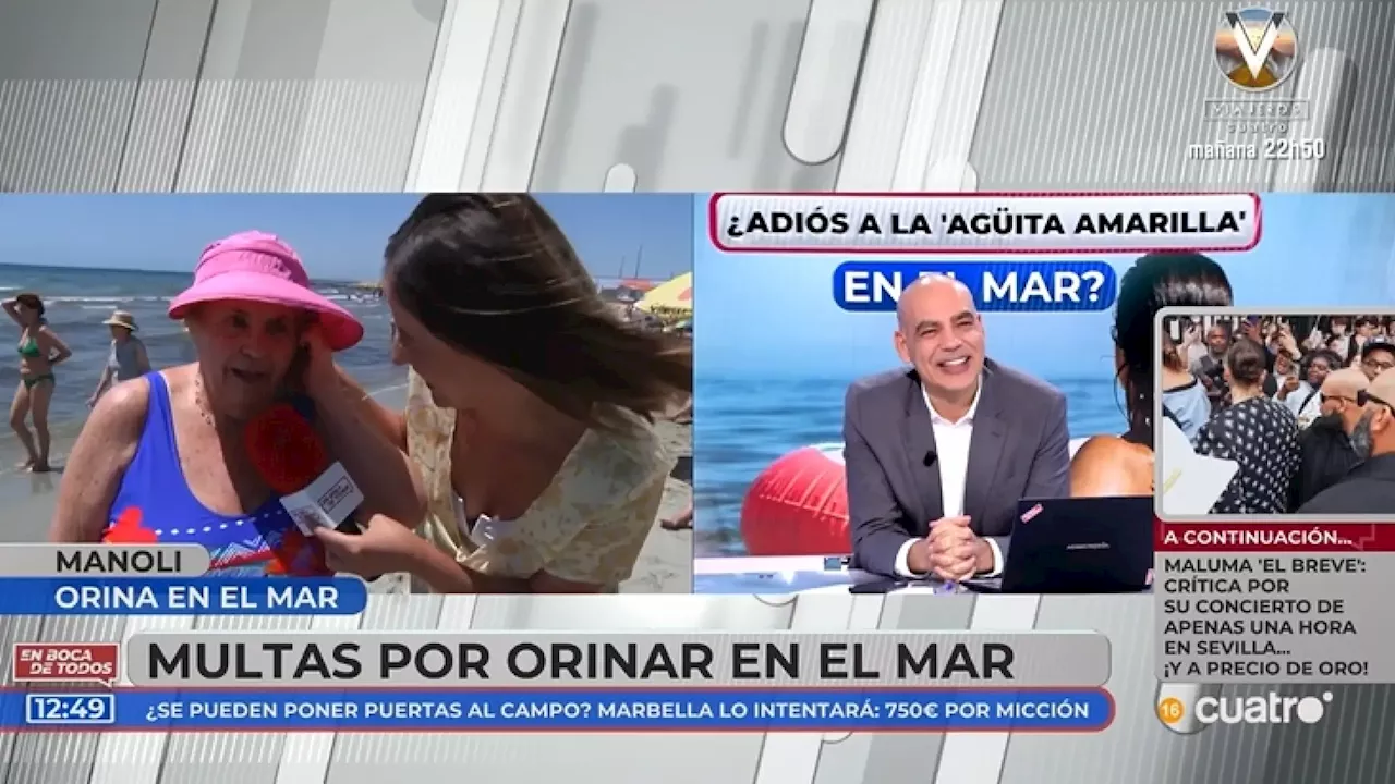 La confesión de Nacho Abad sobre orinar en el mar: 'Yo lo hago, pero me quito el bañador porque, si no, huele fatal'