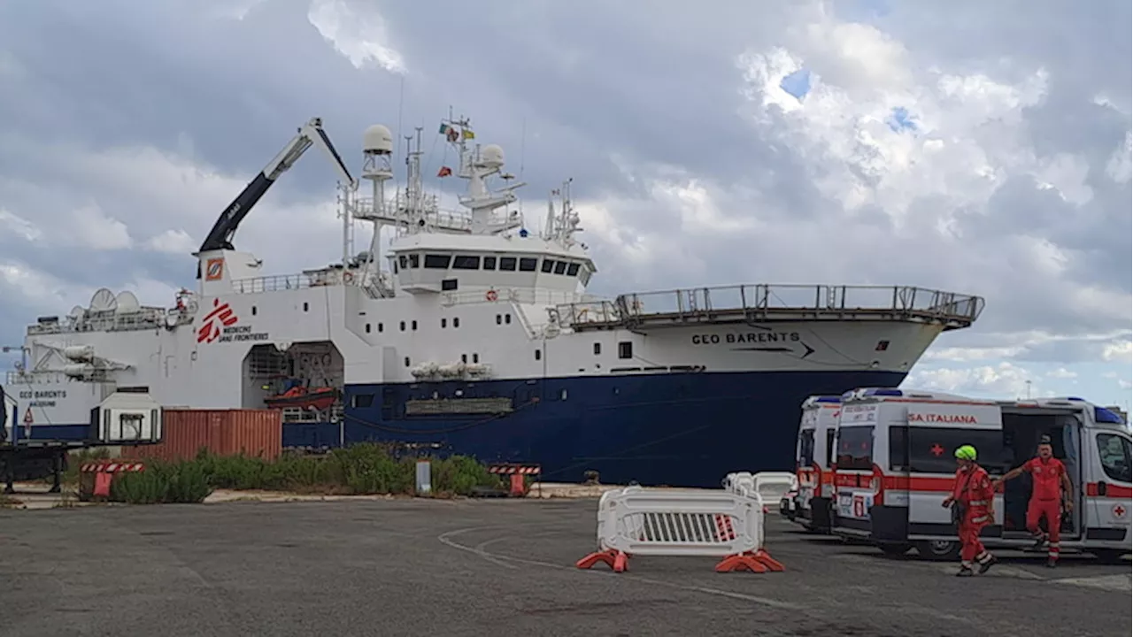 Geo Barents ad Ancona, tra i 34 naufraghi c'è una ragazzina