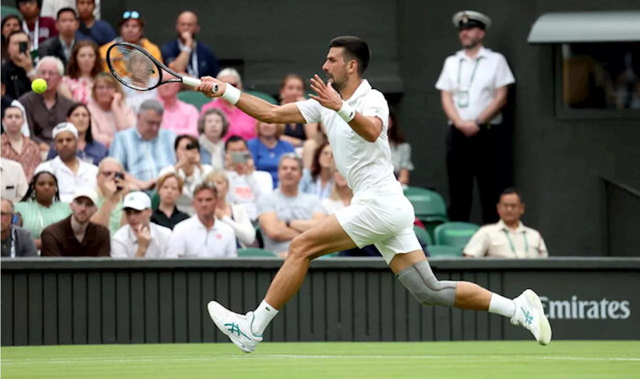 Wimbledon: Djokovic oltre la paura, vince a modo suo