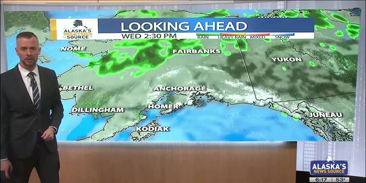 Heavier rain builds into Northwest Alaska