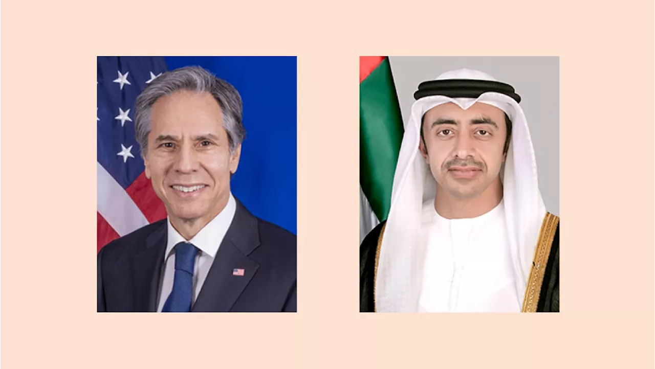 الإمارات تؤكد دعمها مساعي أمريكا لوقف مستدام لإطلاق النار بغزة