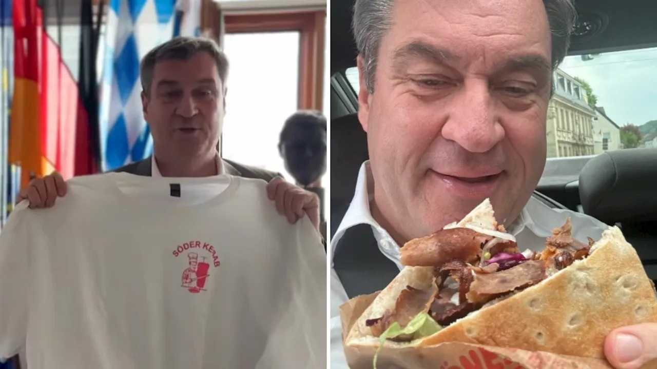 500.000 Follower bei Instagram: Söder lädt zum Döner